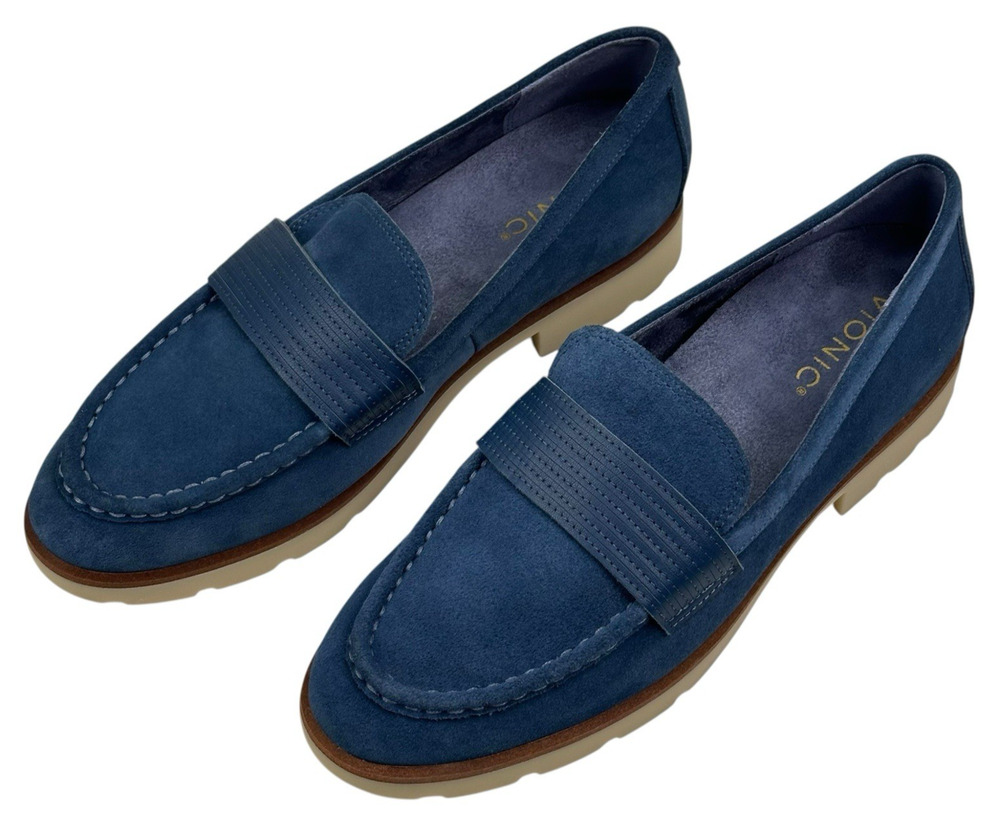 VIONIC Corinne Denim Suede Loafer Womens Size 9.5 New $145 - Picture 1 of 10